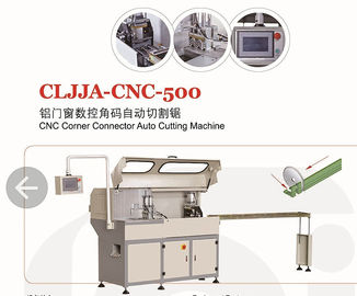 Cina Il doppio mitra d'angolo ha visto la macchina della sega di taglio di chiave dell'angolo di CNC del macchinario della finestra di alluminio fornitore